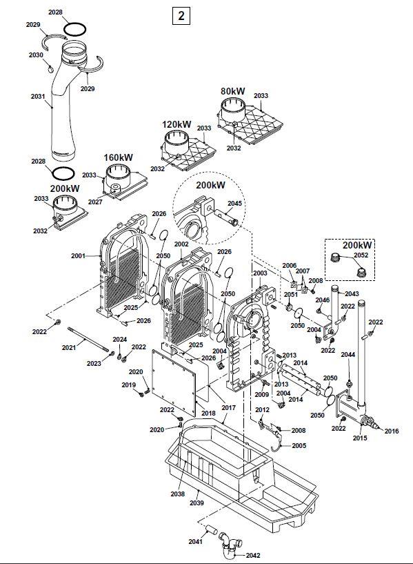Schéma éclaté Vue Principale — Remeha REMEHA GAS 210 ECO PRO